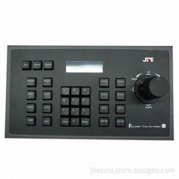 3-D Keyboard with Aluminum Alloy Panel and RS485 Connector, Suitable for PTZ Dome Cameras